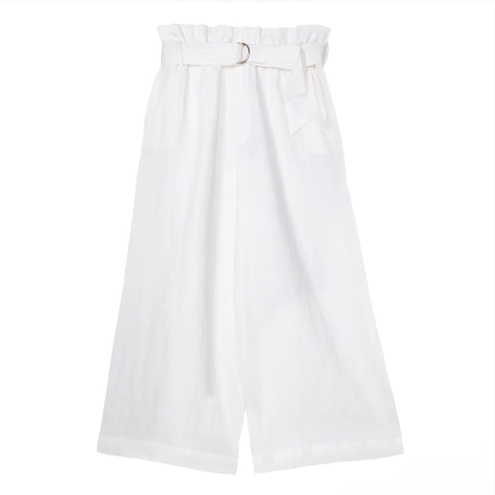 Mikoh “Laguna” Linen Pants, White; Size 1